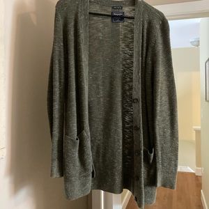 Abercrombie&Fitch green cardigan sweater